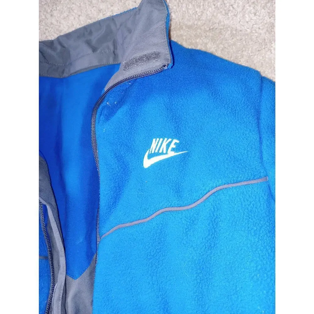 Kids Nike Reversible Jacket Zipper‎ Blue/Grey Outdoors